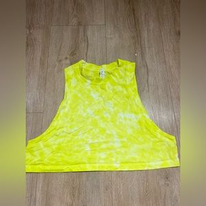 Neon yellow lulu tank